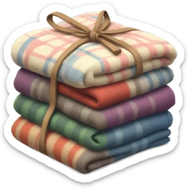 Bundle of blankets sticker