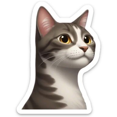 Very Super Duper Long Cat Neck sticker