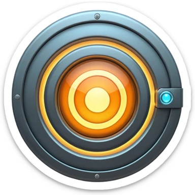 futuristic portal door sticker