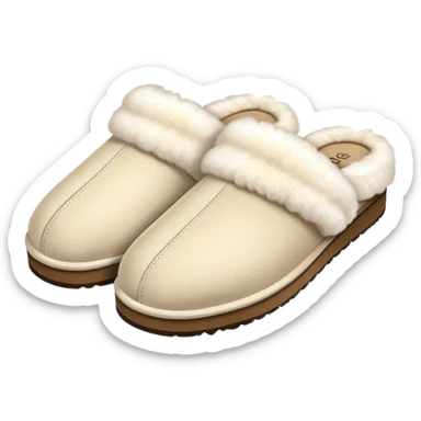 UGG slippers in cream colour  sticker