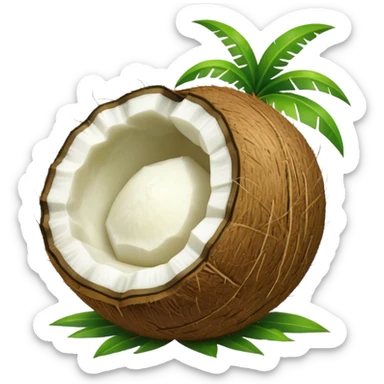 Green Coconut  sticker