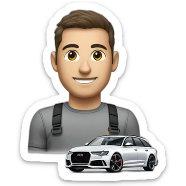 A audi rs6 sticker
