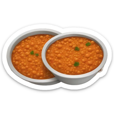 Red lentils stew  sticker