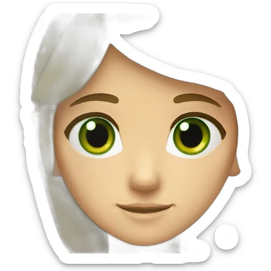Zelda-lightbrown-hair-green-eyes sticker