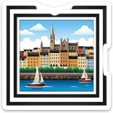 city cork ireland sticker