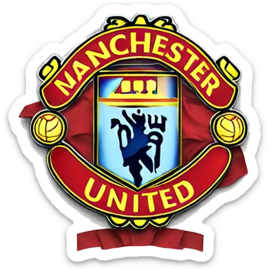 Logo Manchester United avec Manchester City  sticker