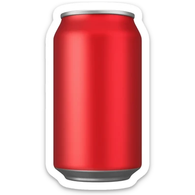 A red cola can without any branding, Just a can sticker