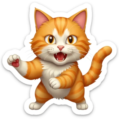 cat attack --- sticker