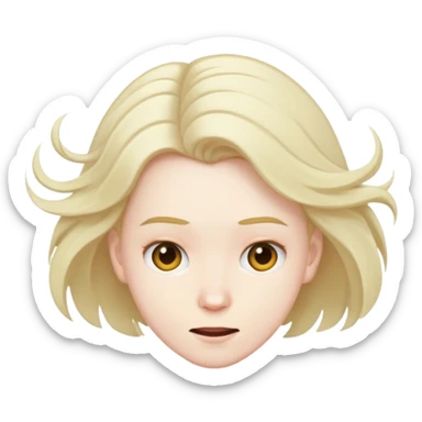 Emo flipping hair  sticker