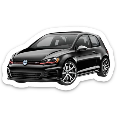 Black Edition Golf R MK7  sticker