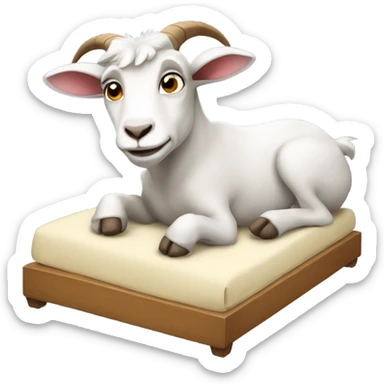 goat going to bed sticker