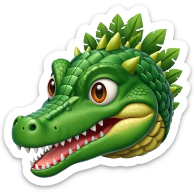 Hazme un avión con cabeza de cocodrilo sticker