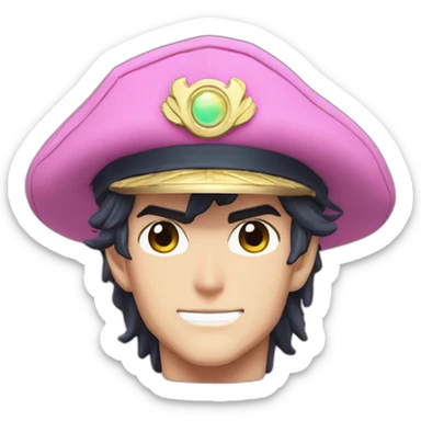 jotaro kujo pink pallete sticker