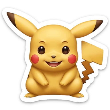 Pikachu smoking weed join laughin sticker
