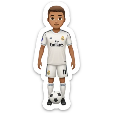 Player soccer real madrid sticker