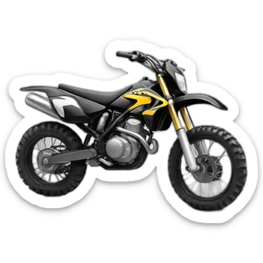 dirt bike on trunk car sticker