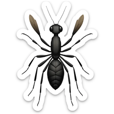 black mantişs sticker