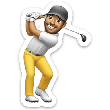 Happy Gilmore golf swing sticker