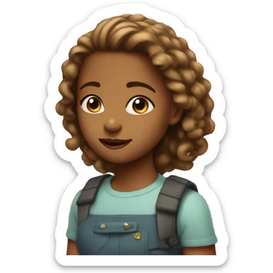 The cutest girl in the world sticker