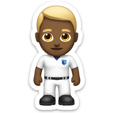 White team manager body sticker