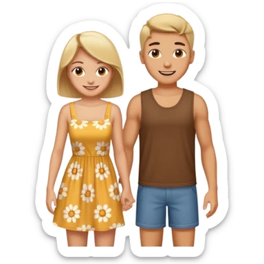 a sigma boy rizing a hot girl sticker