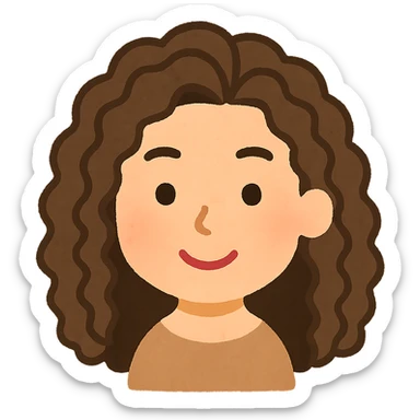 Redraw this face in the Irasutoya style, simple cartoon, friendly expression, light background. The style should reflect the soft, approachable, and clean look typical of Irasutoya illustrations with a light background. sticker