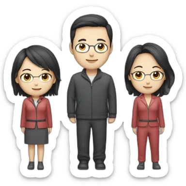 3 great data heros, 2 females (one chinese, one british german), 1 male (korean) sticker