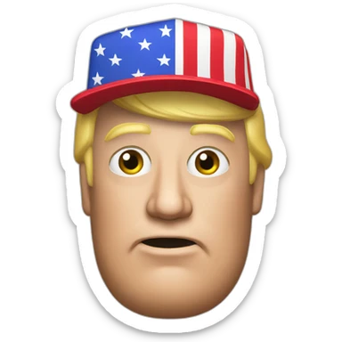 Trump with MAGA cap sticker