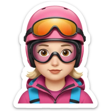 skier sticker