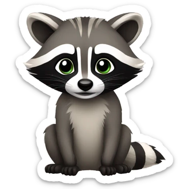 raccoon sticker