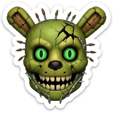 Spring trap fnaf 3 more like the actual one sticker