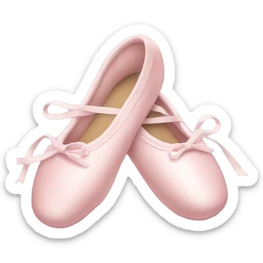 Pale pink ballet shoes sticker