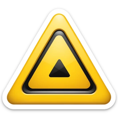 simbolo de advertencia sticker