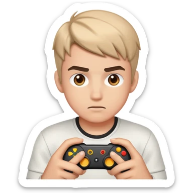 gamer boy sticker
