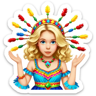 Joyful Reveler sticker