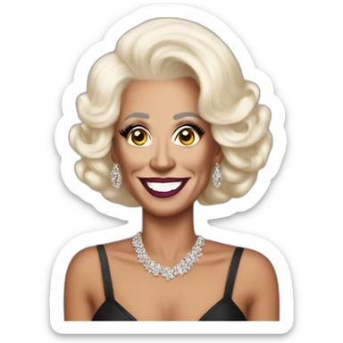 Joe biden as a drag queen sticker