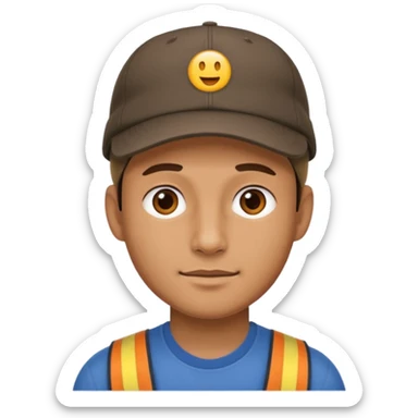 guy in a cap sticker