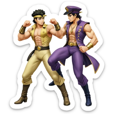 дио дерётся с джотаро sticker