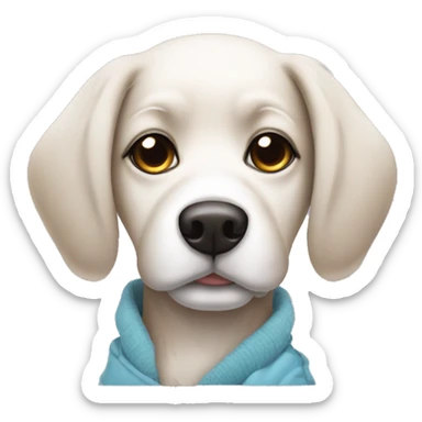 chill girl sticker dog  sticker