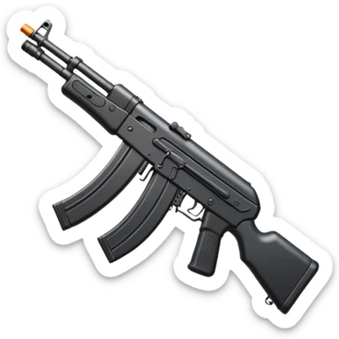 Kalashnikov assault rifle sticker