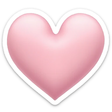 Pastel pink heart sticker