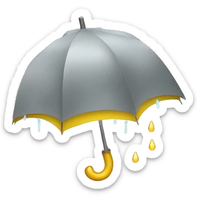 rainy weather sticker