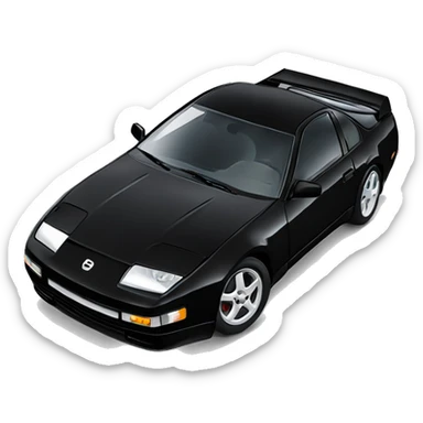 Black Nissan 300zx with T-tops from 1996 sticker