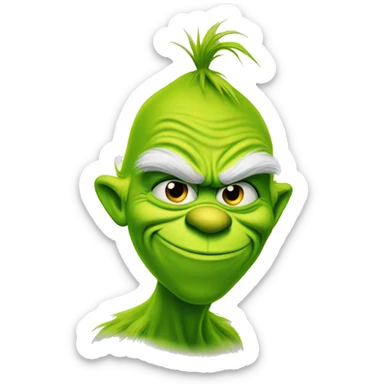 Grinch knee surgery tomorrow sticker