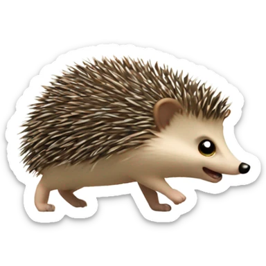 hedgehog doing a cartwheel  sticker