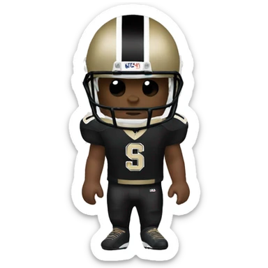new orleans saints player sticker