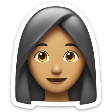 chica con lazo  sticker