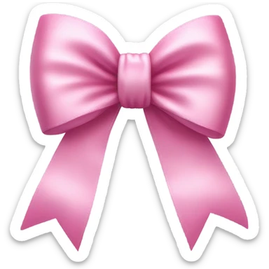 Pink girly bow sticker