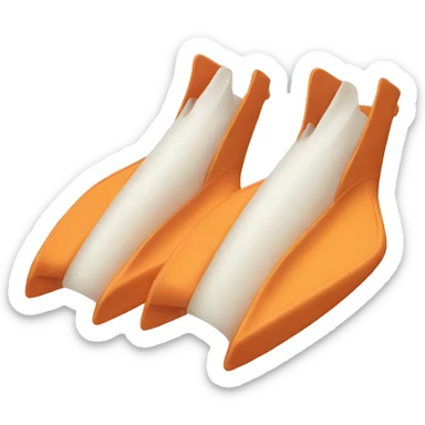 swimming fins sticker