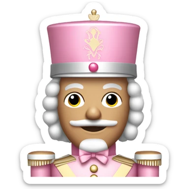 Light pink nutcracker sticker